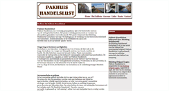 Desktop Screenshot of pakhuishandelslust.nl